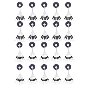 Пробка для бобов, 20 групп, 120 шт.компл., устойчивая к повреждению лески, вертикальные бобы, аксессуары для рыболовных снастей B347