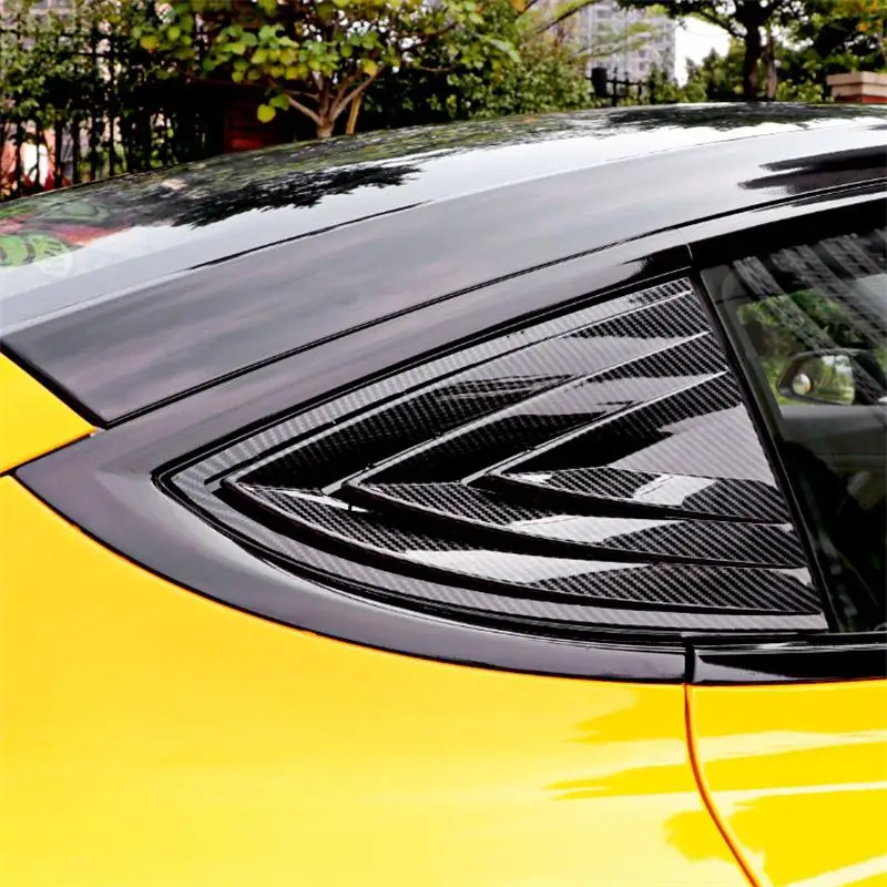 

Rear Window Triangle Sticker Shutter Decorative For Tesla Model 3 2017 2018 2019 Patch Car Tuning Accessories