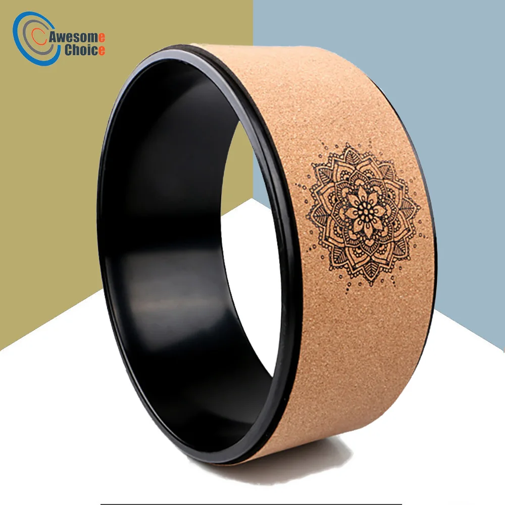 Деревянные круги для йоги с Буддой лотоса профессиональные Пилатес Йога колесо