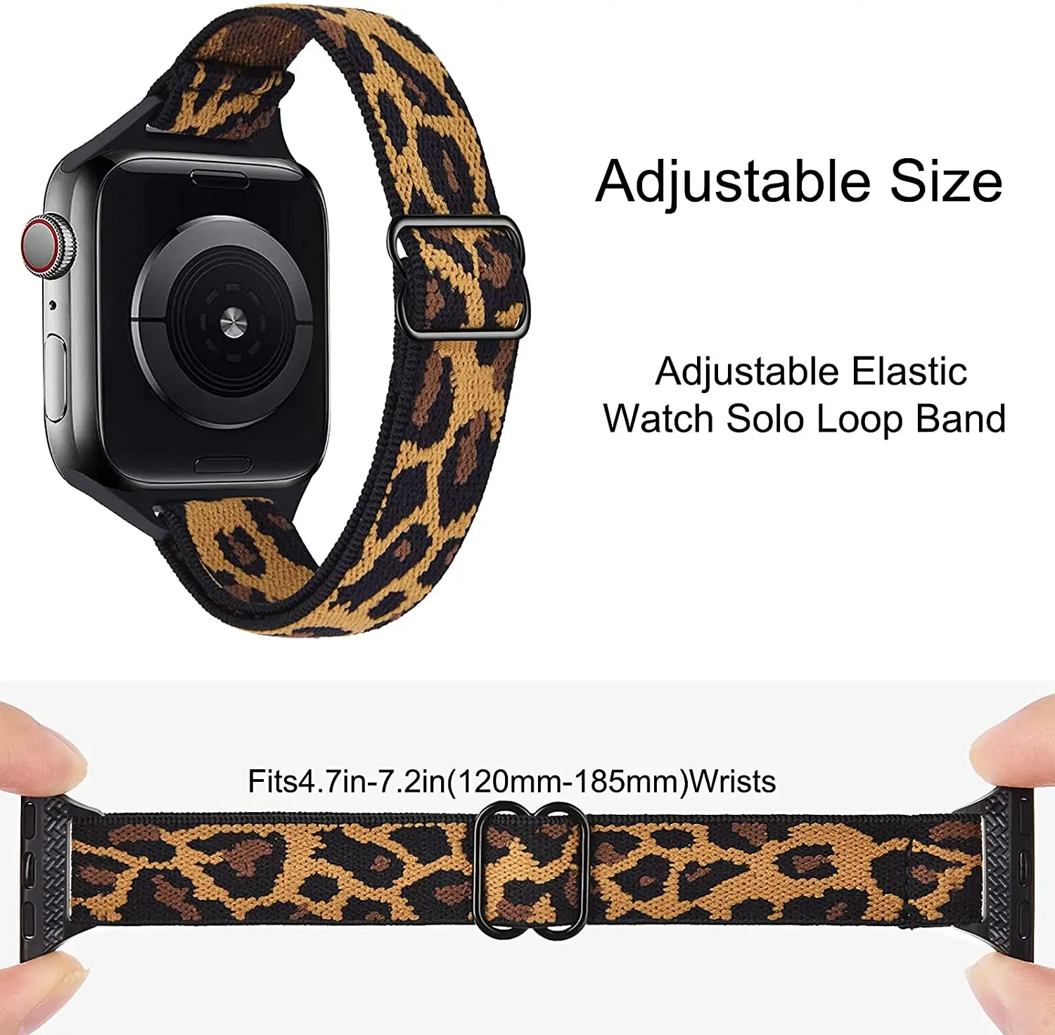 Scrunchie Strap for Apple watch band 40mm 44mm 38mm 42mm Adjustable Elastic Nylon solo Loop Slim bracelet iWatch 3 4 5 6 se band