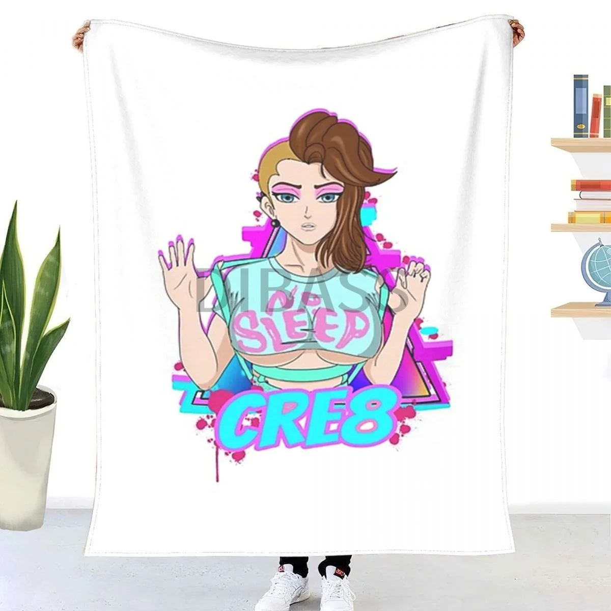 

Фланелевое Одеяло с 3D принтом в стиле аниме Love Girl