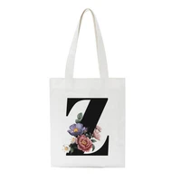 Flower Letter Bolsa Feminina Shoulder Canvas Bags Large Capacity Wild Messenger Bag Cute Fun Handbag Vogue Women Shopping Bags