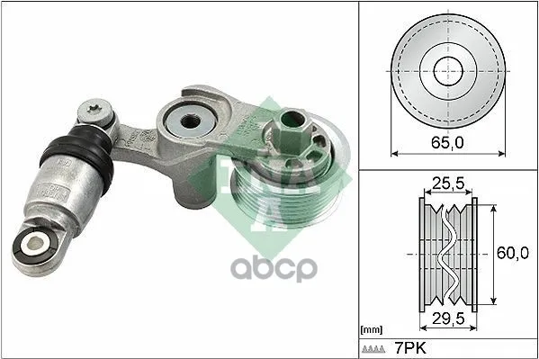 Натяжитель Приводного Ремня Honda 1.6i-Dtec Civic Ix (Fk) 12- / Cr-V Iv (Rm) Hr-V (Ru) 14- Ina арт. 534058610 |