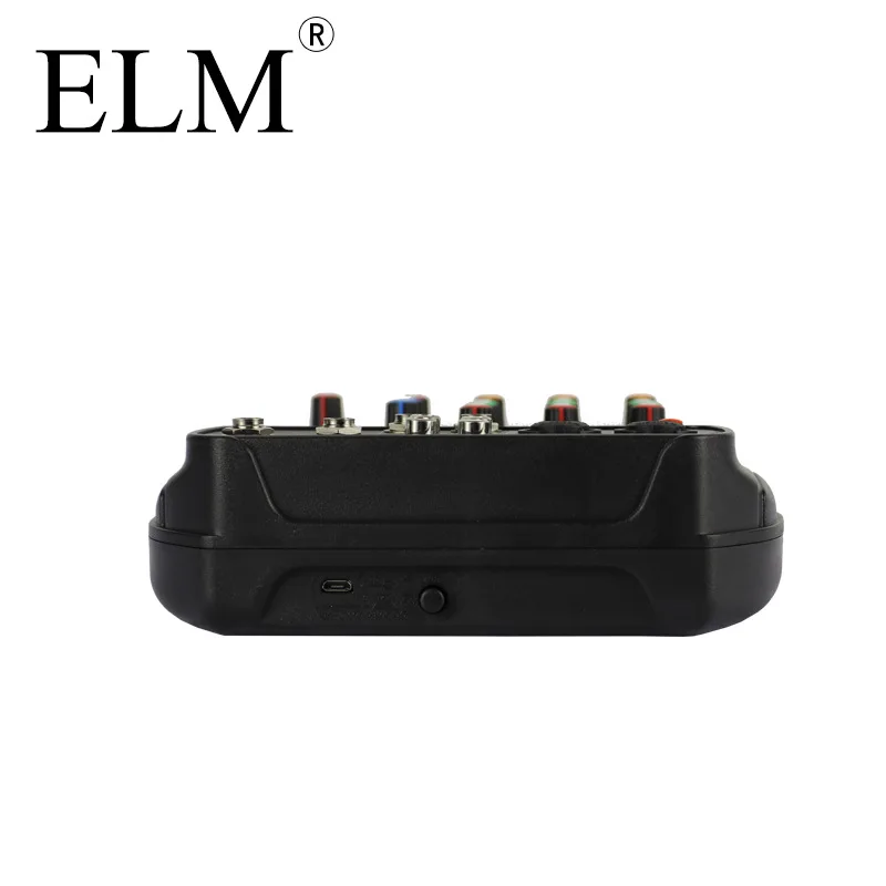Аудио миксер ELM для караоке микшерный пульт компактный звуковой карты цифровой BT