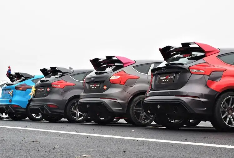 Спойлер для Focus ST 2012-2016 F ord хэтчбек FSK ABS пластик Материал заднее крыло автомобиля