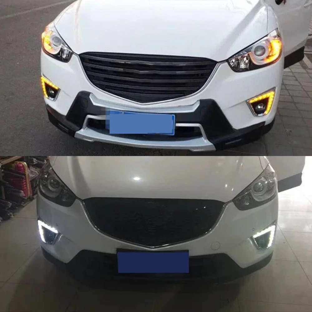 Автомобильная проблесковая 2 шт. для Mazda cx-5 cx5 2012 2013 2014 2015 2016 DRL светодиодные