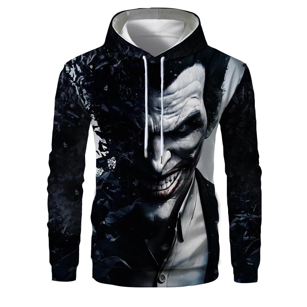 2019 хаха Джокер 3D Толстовка для мужчин и женщин хип-хоп забавная Осенняя уличная