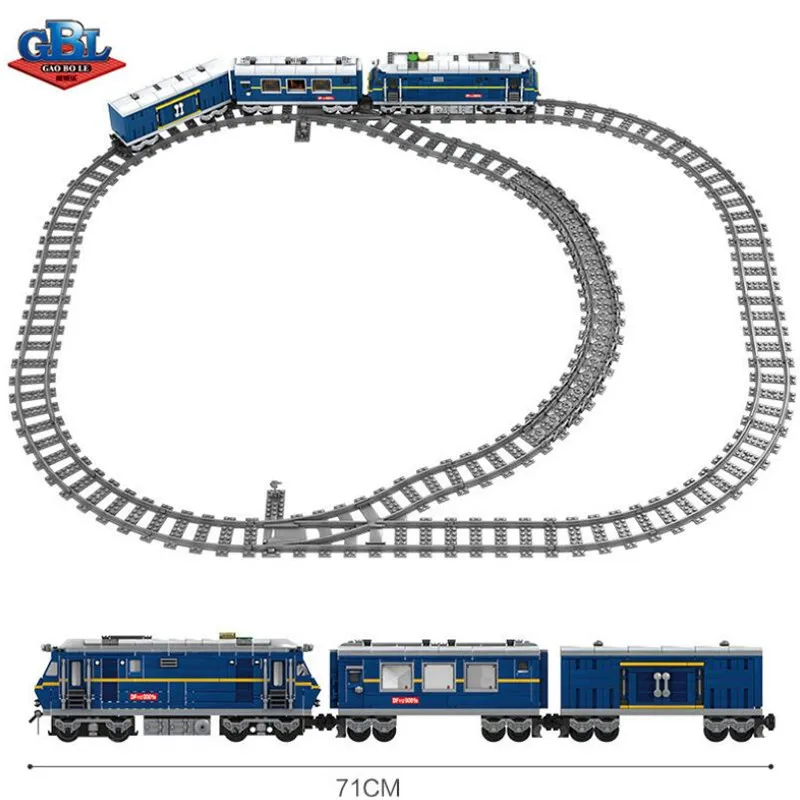 

Kazi 98220 City Series The RC Cargo Train Model Building Blocks Classic Creator DF11Z Type Diesel Locomotive Toys For Children