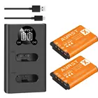 2 шт. 1800 мАч, 4 шт. NP BX1 NP-BX1 батареи + Dual USB Зарядное устройство для Sony DSC-RX100 DSC-WX500 Характеристическая вязкость полимера HX300 WX300 HDR-AS15 HDR-AS30