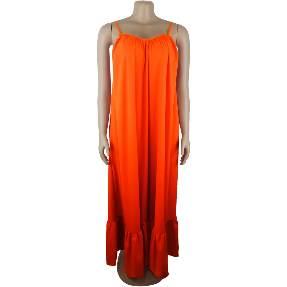 Женское летнее платье с лямкой на шее открытой спиной без рукавов плиссированные