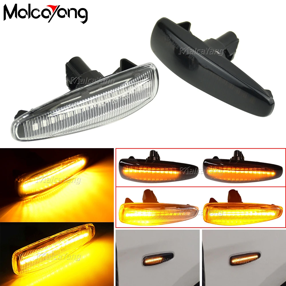 

LED Dynamic Blinker Turn Signal Lamp Side Marker Sequential Light For Mitsubishi Outlander Sport Mirage Lancer Evolution X