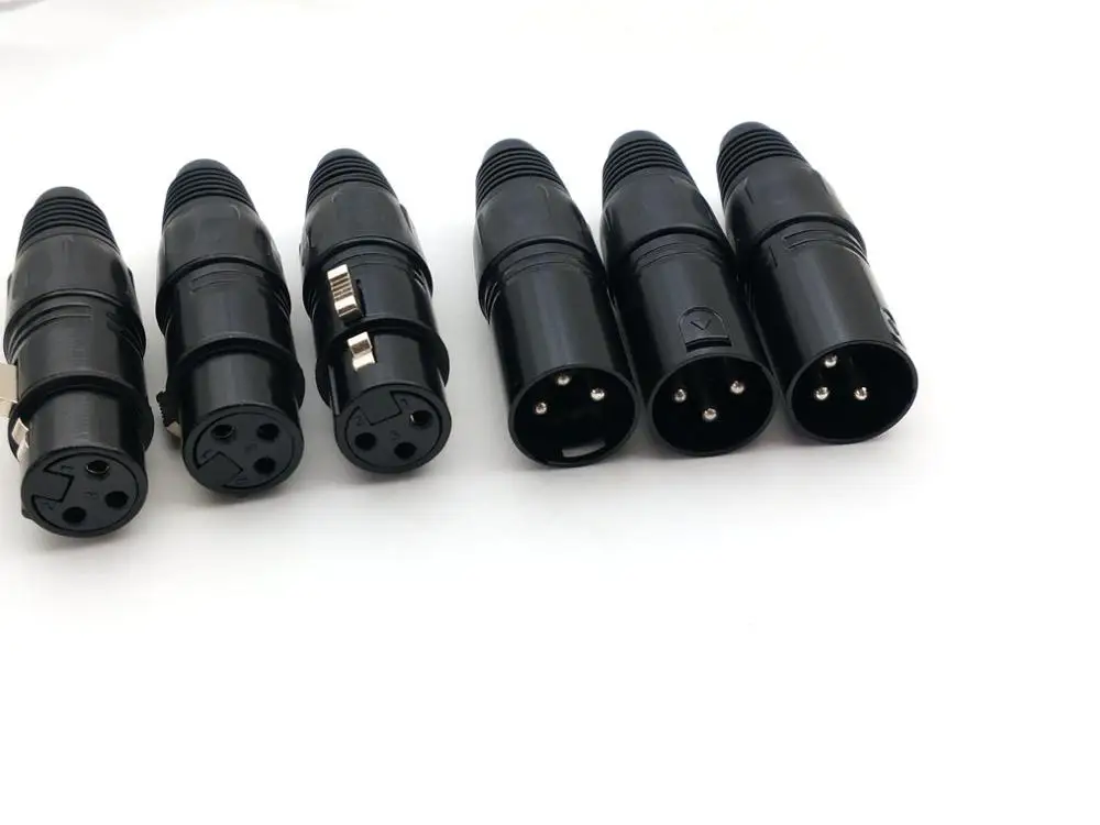 100 пар XLR 3 контактный штекер и гнездо для микрофона|Соединители| |