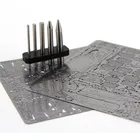 Металлические 3D-пазлы Finger Rock, инструменты для сборки, используемые для рулона моделей, палочки из нержавеющей стали, круглая бриллиантовая колонка