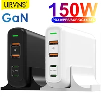 URVNS 150W 4 0 3 0 GaN USB Charger with Dual Type 100W PPS Fast Charging Power Adapter for MacBook Pro  Lenovo  iPhone