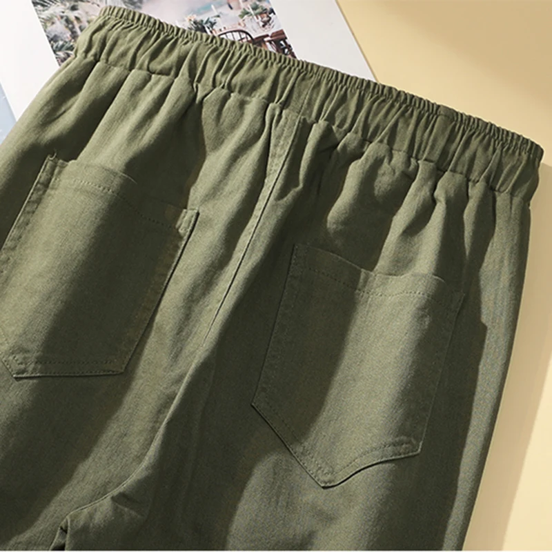 Женские брюки-карго с эластичным поясом