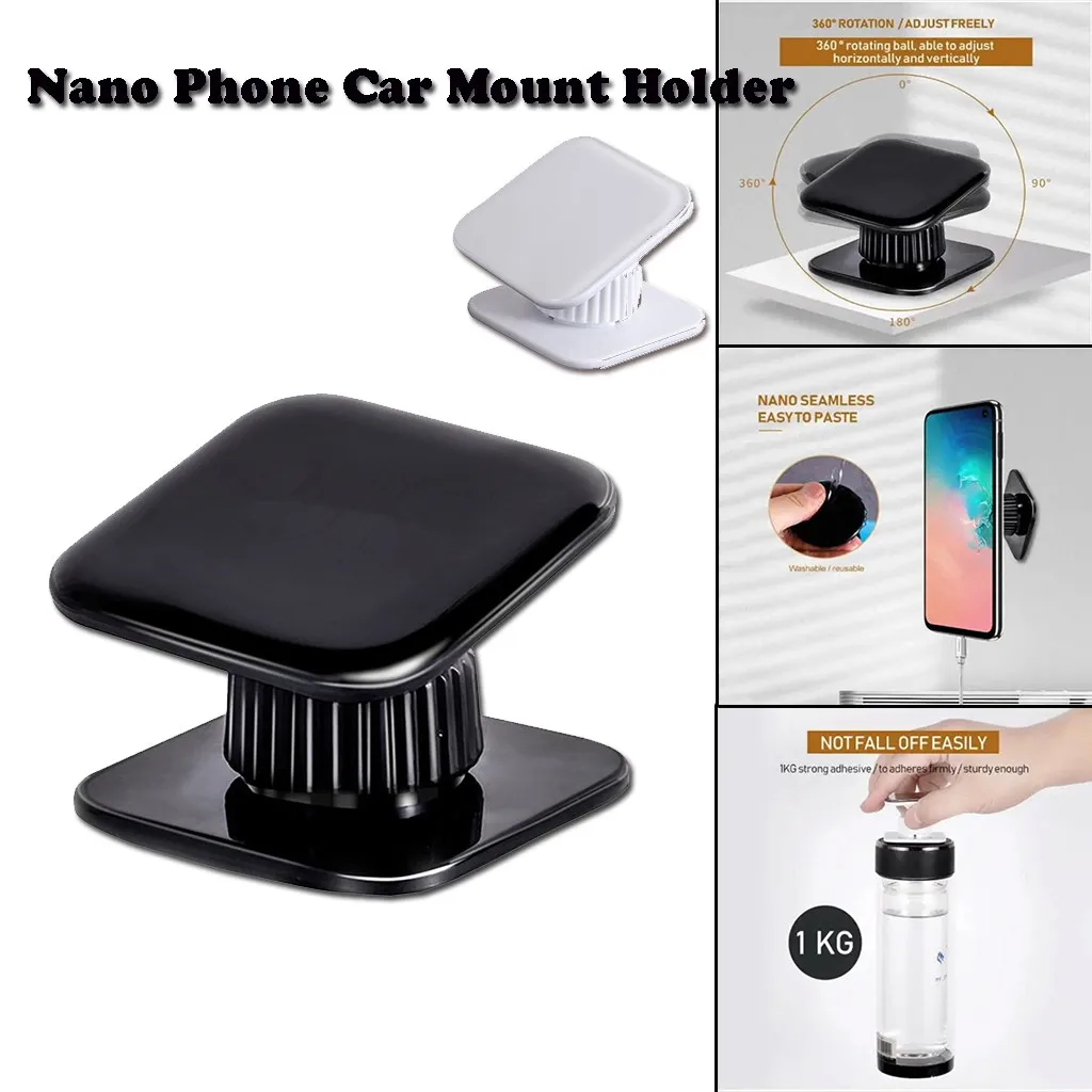

Nano Phone Car Mount Holder 360-Degree Rotation Reusable Nano Magic Sticker Nano rotatable car phone holder