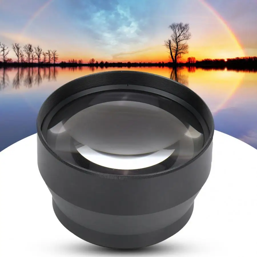 Универсальный металлический телеобъектив 67 мм 2.2X для DSLR камер аксессуары