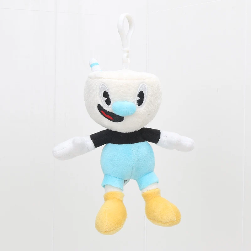 15cm Mugman Горячая игра Cuphead плюшевая игрушка Mugman the Devil Legendary Chalice King Dice плюшевая мягкая игрушка кукла Cuphead Кольца Подвески 15-28 см - Цвет: 15cm Mugman