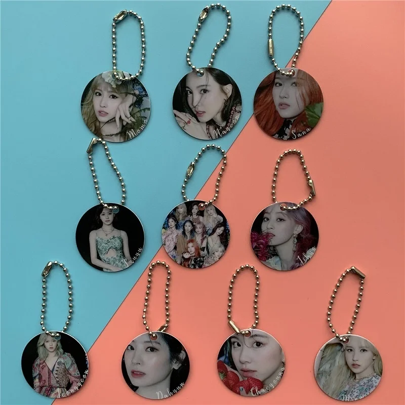 

KPOP TWICE Comeback Album MORE&MORE Peripheral Key Chain Pendant Bag Mobile Phone Key Chain MINA Selling
