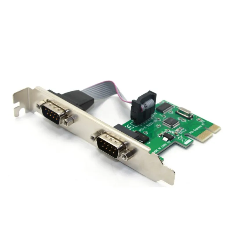 PCIe последовательная плата расширения 2 порта RS232 Com последовательный порт PCI Express
