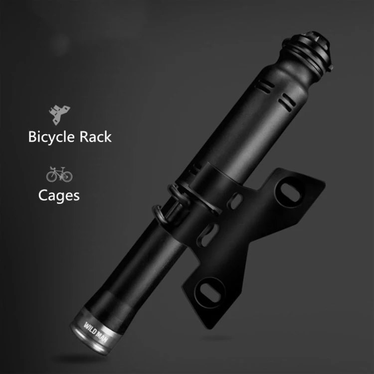Silver Надувное MTB велосипед Портативный мини воздушный насос для 110PSI высокое Давление Велосипедные насосы малого и светильник велосипедный насос Schrader(Шрадер) или однотрубки - Цвет: Silver