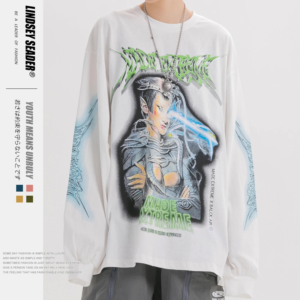 Lindsey Seader 2020 Sexy Cool Lady Long Sleeve Tees Shirts Men Women Fashion Hip Hop Hipster Casual Streetwear Tshirts Tops | Мужская