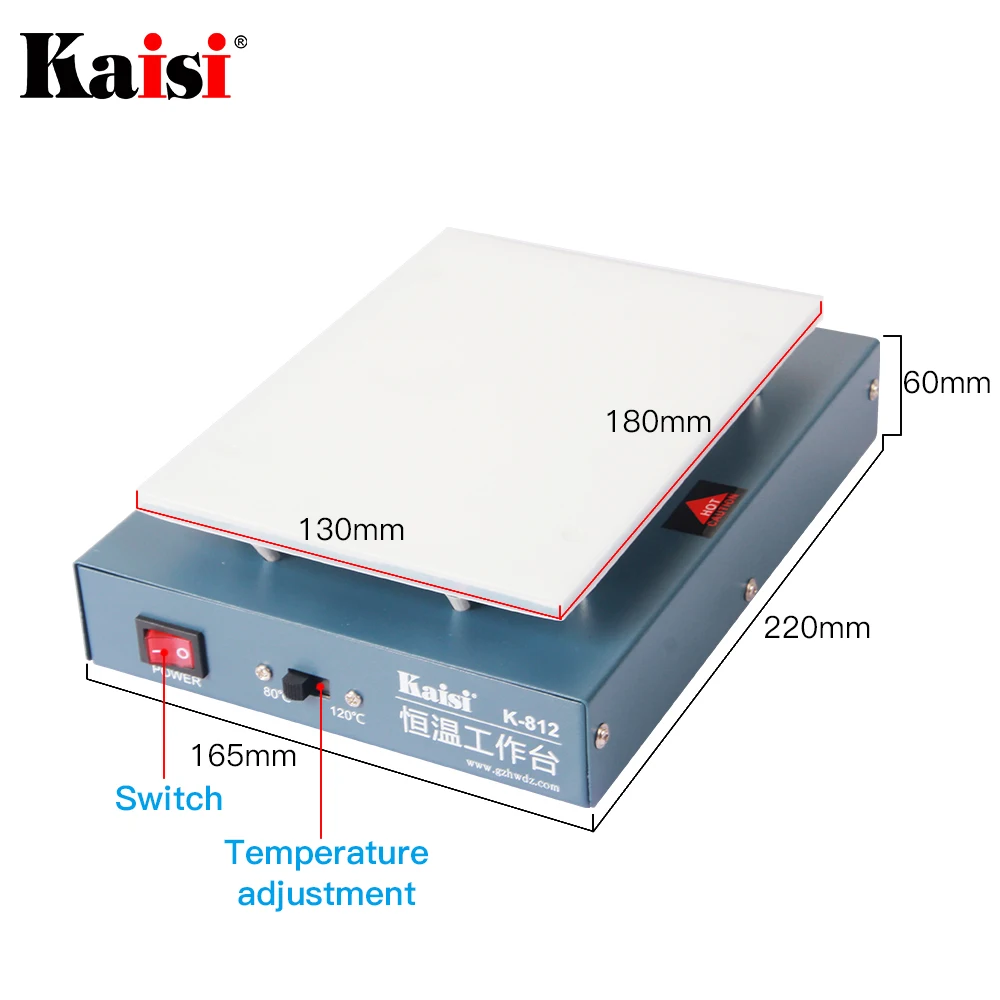 kaisi lcd screen separator heating platform 110220v glass removal smooth plate screen separator lcd repair machine free global shipping