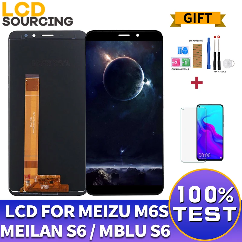 ЖК дисплей 5 7 дюйма для Meizu M6s M712H MBLU S6 сенсорный экран сенсорная панель в сборе