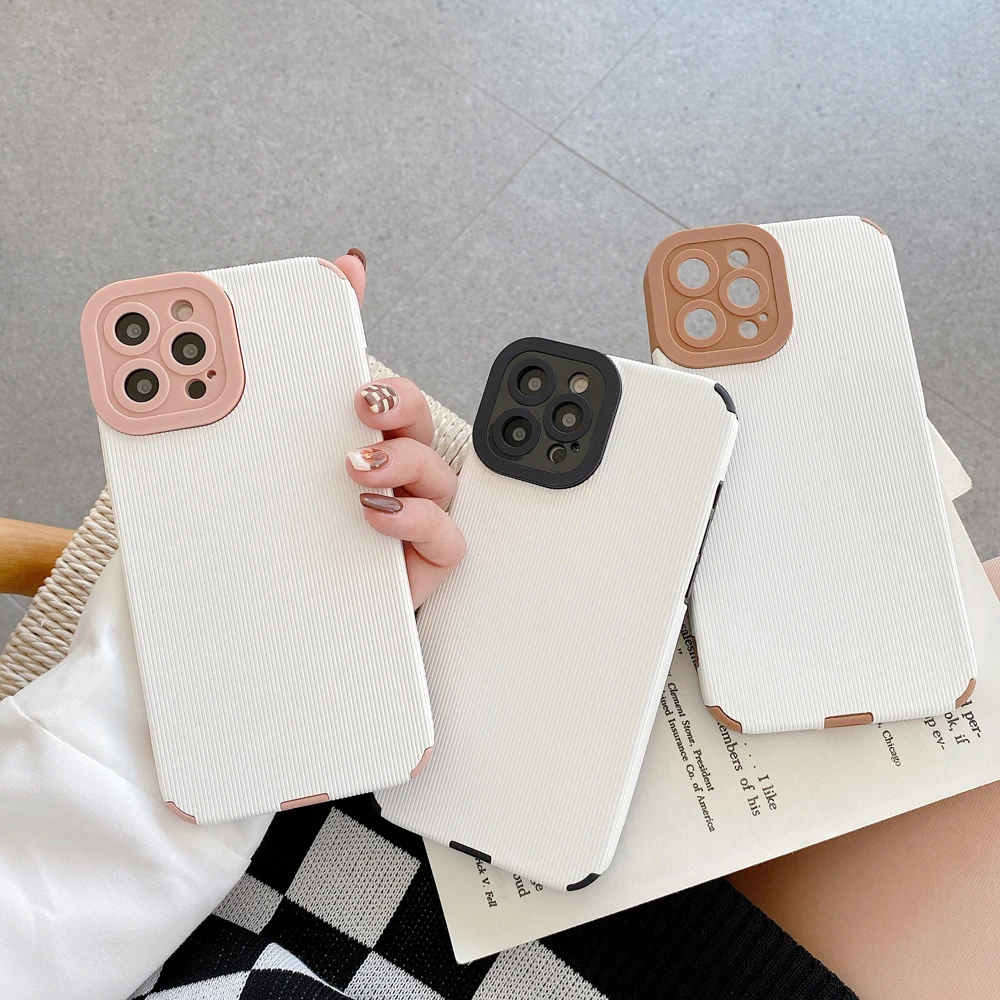 

Solid color Phone Case For Iphone XS 11 12 Pro Max For iphone 6 6s XR X 7 8 13 Plus Soft Phone Anti-fall Cover