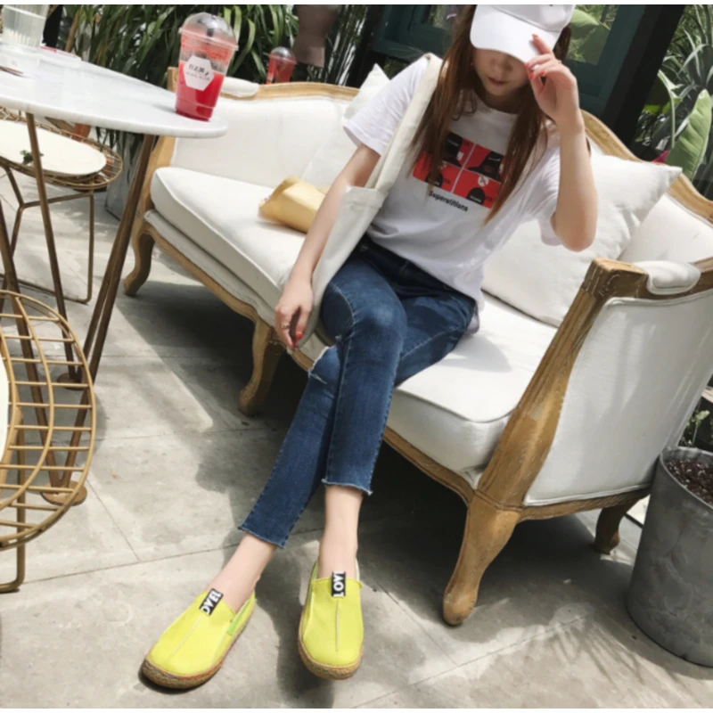 

2022 Women Wild Flat Shoes Thick Bottom Round Toe Foot Comfortable Single Shoes Female Simple Soft Bottom Casual Low Help Shoes