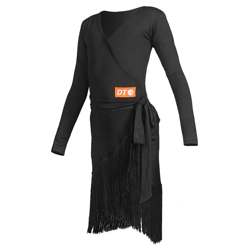 

Fringe Latin Dance Dress For Girl Black Competition Costume Ballroom Practice Wear Samba Dance Outfits Salsa Dance Wear JL2126