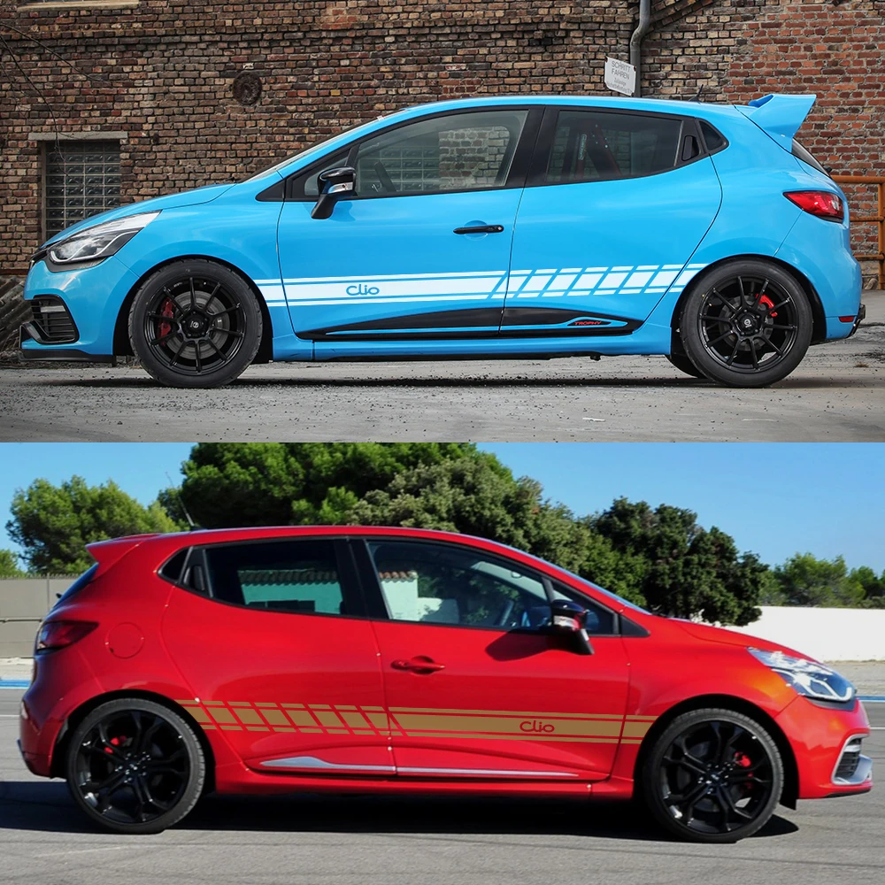 2 шт. наклейки на дверь автомобиля Renault Megane Scenic Dacia Duster Sandero Logan Clio Laguna Captur Fluence Koleos Zoe