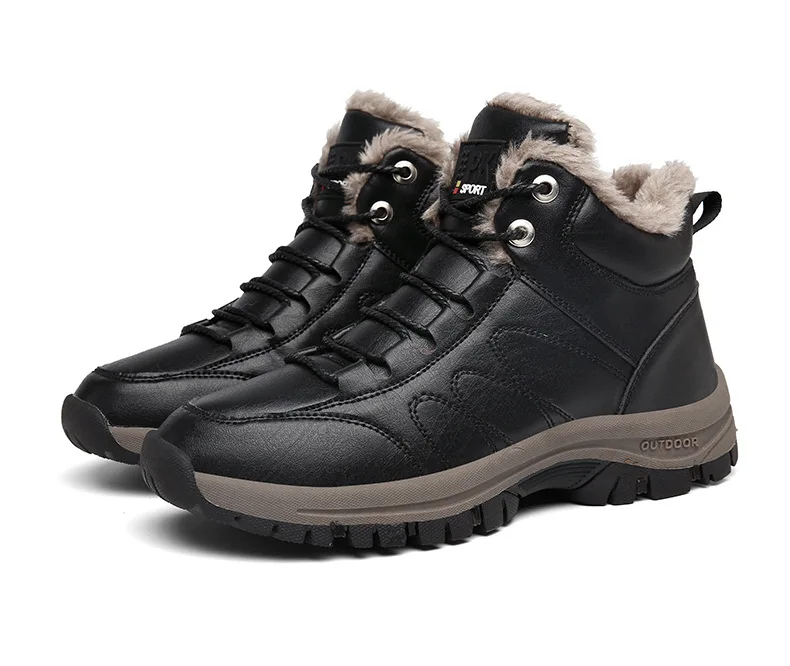 

AQ709 Men Boots Winter Plus Size 46 Warm Ankle Botas Hombre platform Autumn Top Quality outdoor casual men's shoes Chaussure