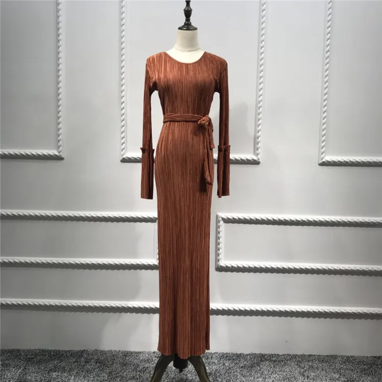 Новинка 2019 г. модное мусульманское платье с длинным рукавом мусульманская абайя