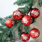 6 шт., 8 см, украшения для новогодней елки, шарики, снежинки, рождественские, праздничные, рождественские, праздничные украшения, новогодние украшения, подарок 2022