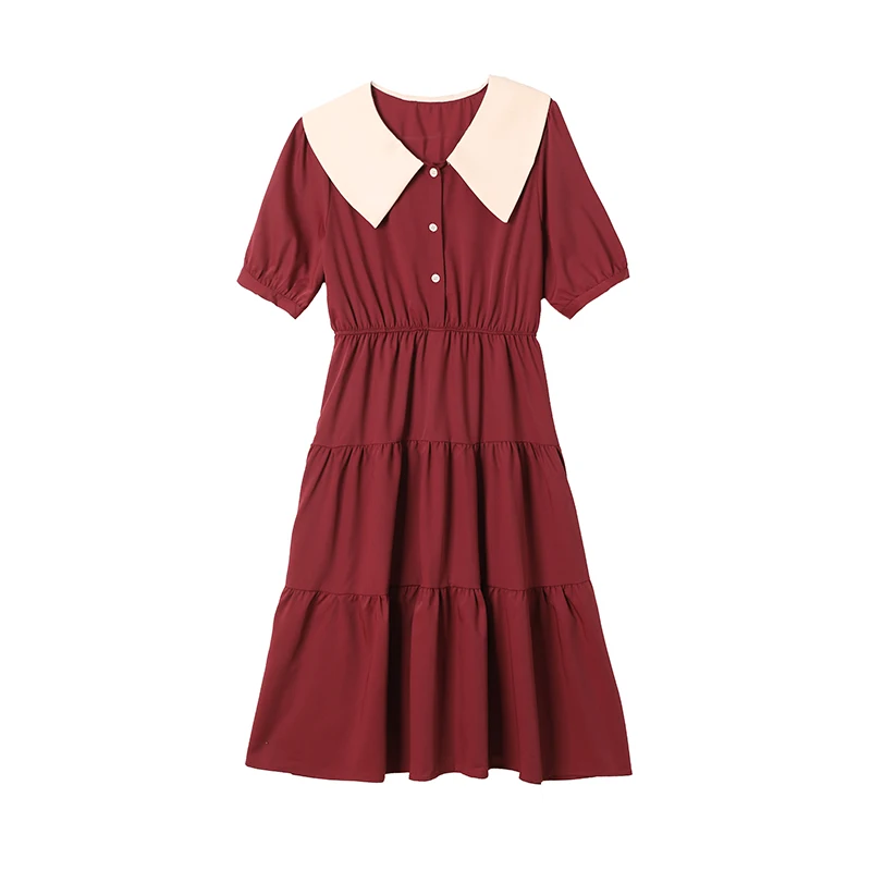 

3121# Summer Korean Fashion Matenrity Nursing Dress Mother Breastfeeding Clothes for Pregnant Women Pregnancy Lacation Clothing
