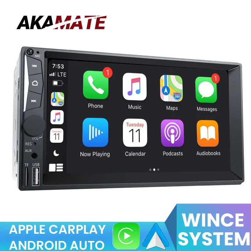 Автомобильный радиоприемник AKAMATE CA7052 универсальная Автомагнитола на Android с Bluetooth