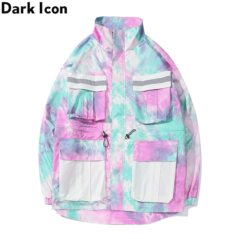 Темный значок вареный с несколькими карманами Брюки карго куртка Для мужчин 3M