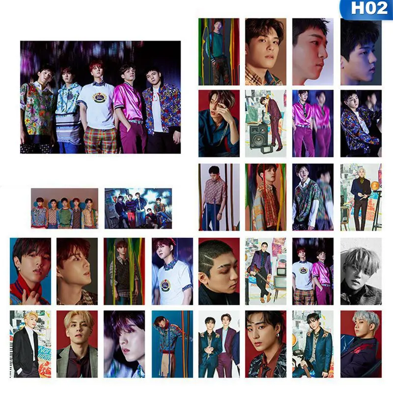 Kpop CIX HELLO Chapter 1 Стикеры для фотокарточек Jin Young Photo Stikcy Card BX 30 шт. открытка поздравительная открытка LOMO Card
