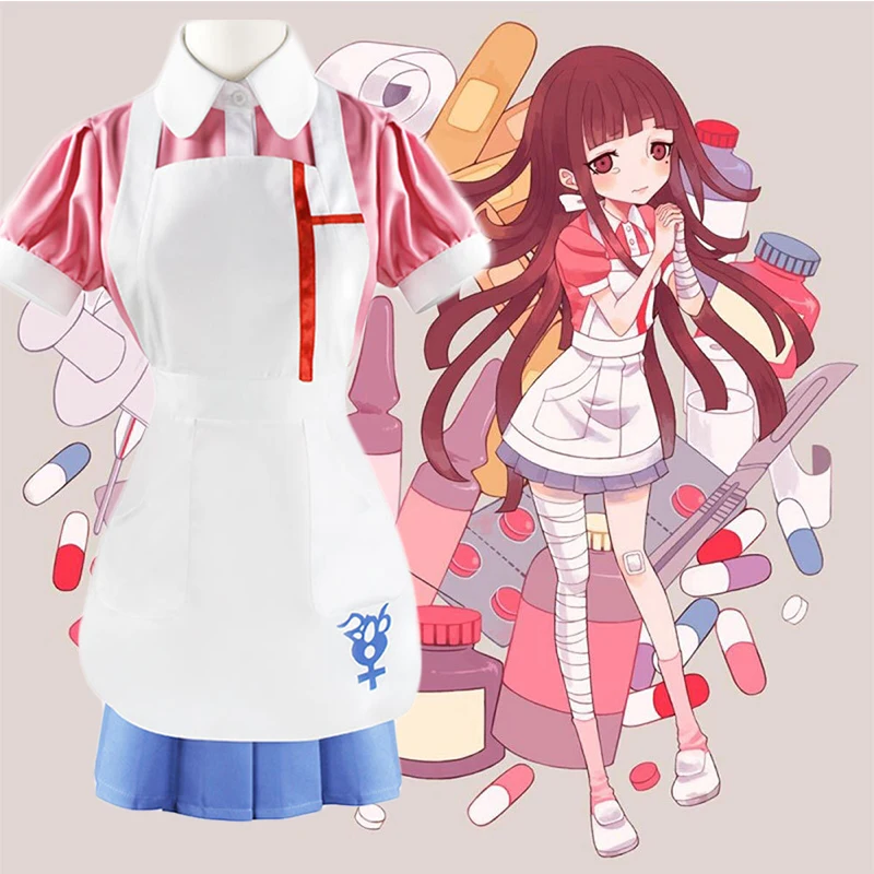 

Japan Anime Danganronpa Cosplay Mikan Tsumiki Uniform Sets Costumes Women Men Halloween Carnival Party Costume And Wig C40K215