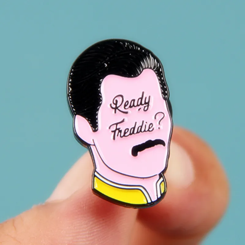 Готовы ли Freddie? Mercury Queen мультяшный рюкзак джинсы куртка лацканы значки модные