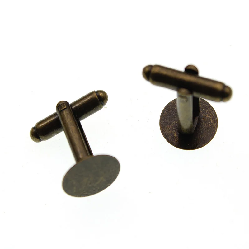 antique bronze 10 шт., 6, 8, 10, 12 мм, латунные пустые запонки, ювелирные изделия, кабочо, настройки, база, сделай сам, одежда, запонки, аксессуары для изготовления ювелирных изделий - Цвет: antique bronze