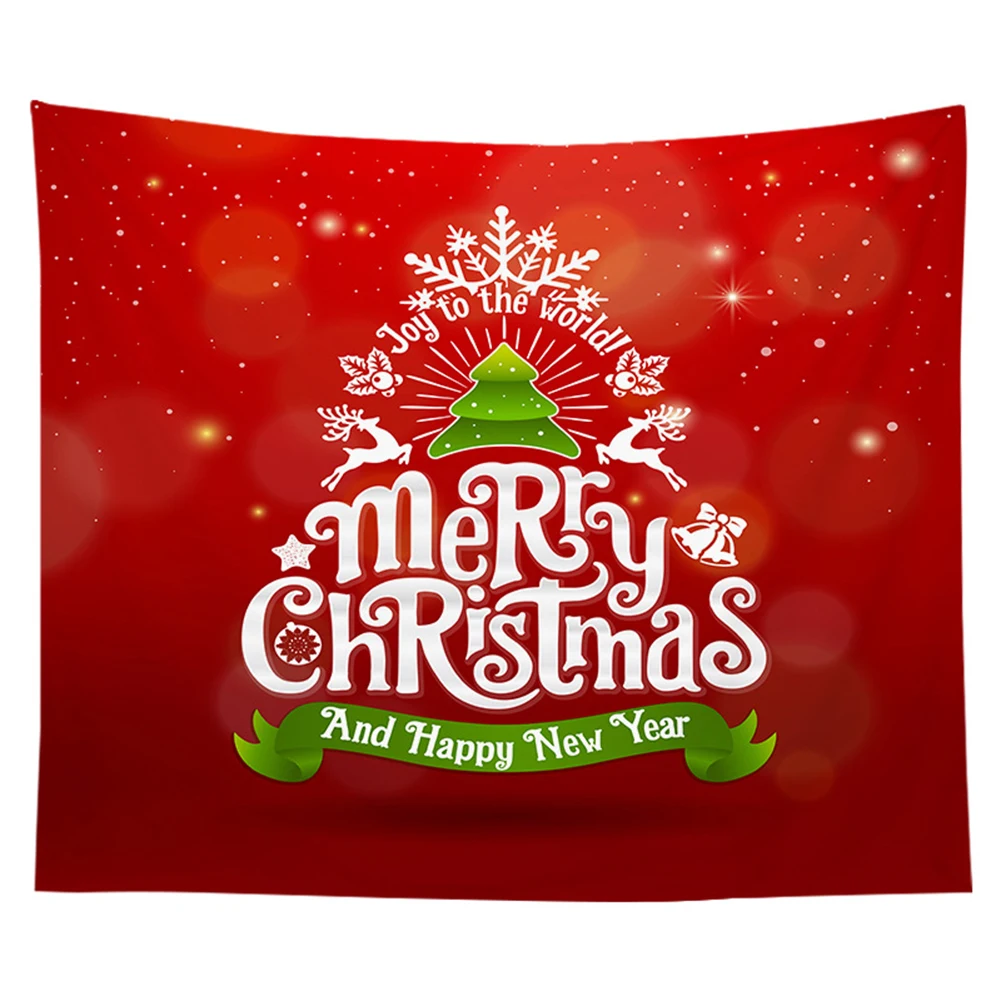 

Christmas Santa Claus Print Home Wall Tapestry Bedroom Backdrop Cloth Xmas Decor