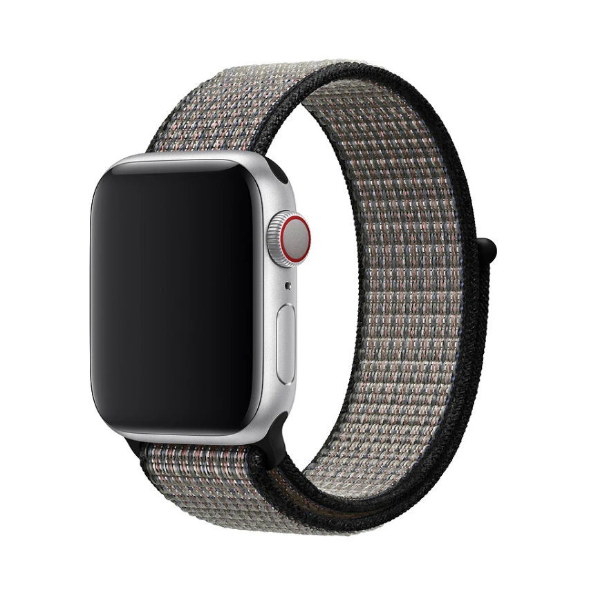 royal pulse Тканый нейлоновый ремешок для часов Apple Watch ремешок 40 мм 44 мм 38 мм 42 мм мягкая Спортивная петля для iWatch 5 4 3 2 1 дышащий ремешок - Цвет ремешка: royal pulse