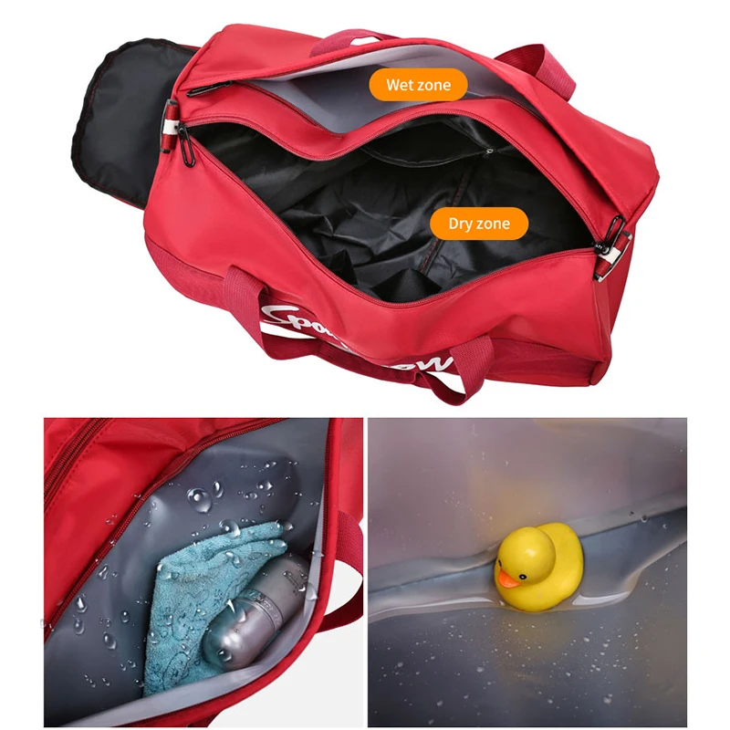Waterproof Sport Gym Bag With Shoe Compartment Multifunction Dry Wet Separation Fitness Training Yoga Bags For Men Women