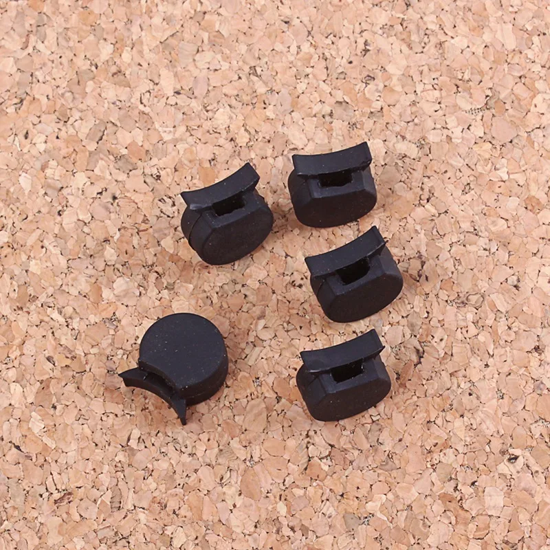 

5PCS Black Soft Rubber Clarinet Thumb Rest Cushion Protector Suit for Most Clarinet