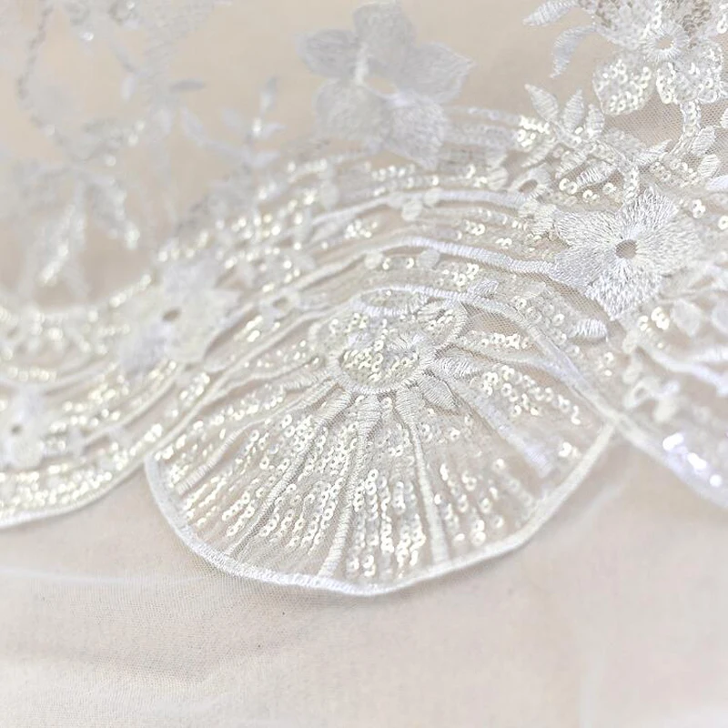 Роскошное вечернее платье модное свадебное материал для шитья белые блестки