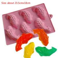 3d diy silicone fish shape cake mould carp fondant mold chocolate cupcake soap molds candy craft cookie kitchen accessories