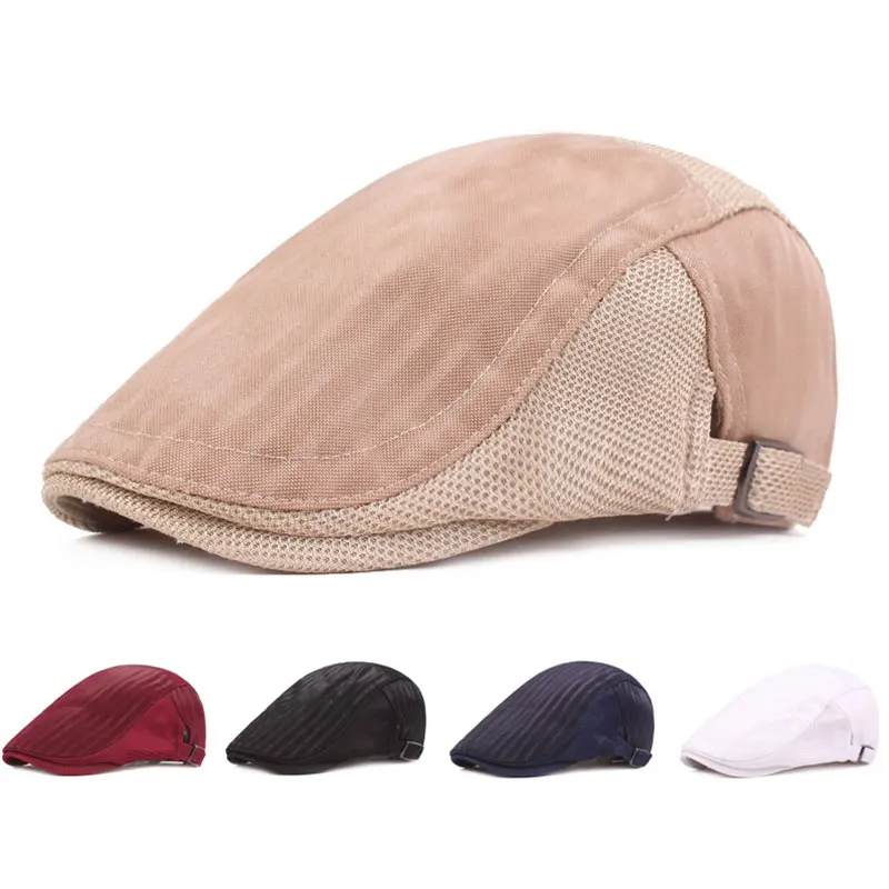 

Breathable Solid Color Baseball Caps Retro Casual Universal Sun Hats Outdoor Stylish Beret Simplicity Popular Mesh Peaked Cap