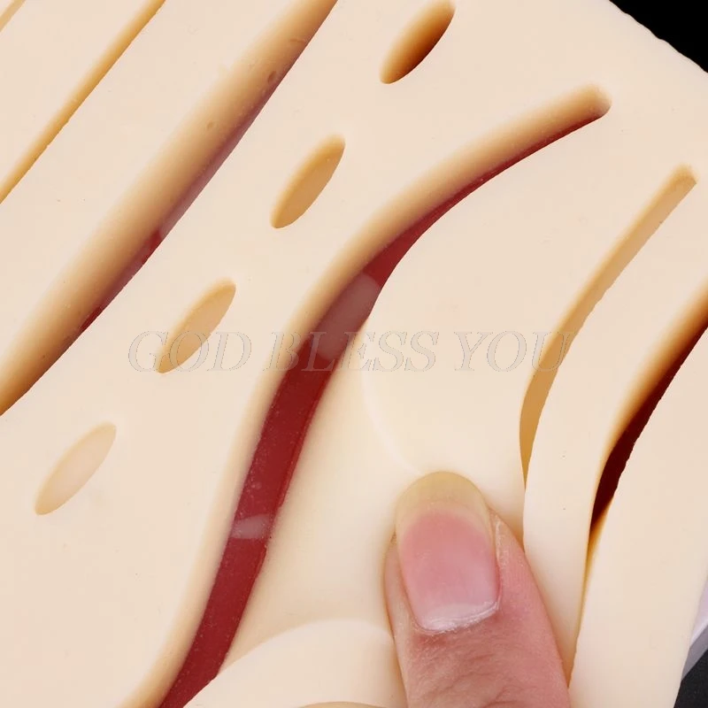 

Silicone Human Skin Model Suture Practice Pad Surgical Training Practice Tool Drop Shipping